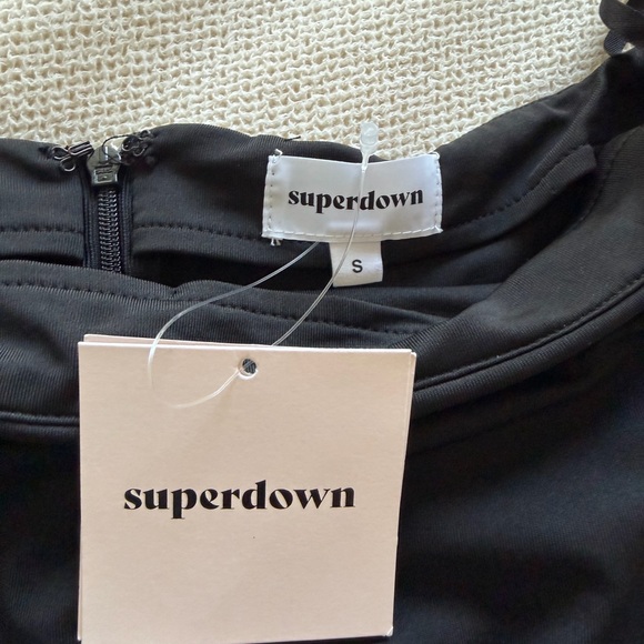 Superdown NWT Marlett Black Strapless Maxi Dress - Picture 7 of 7